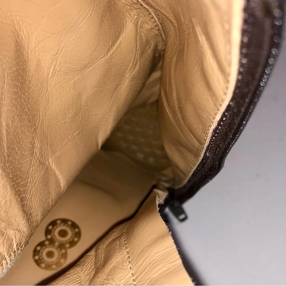 8 by Yoox velvet and leather 4” heeled booties made in Italy size 38 - Picture 15 of 16